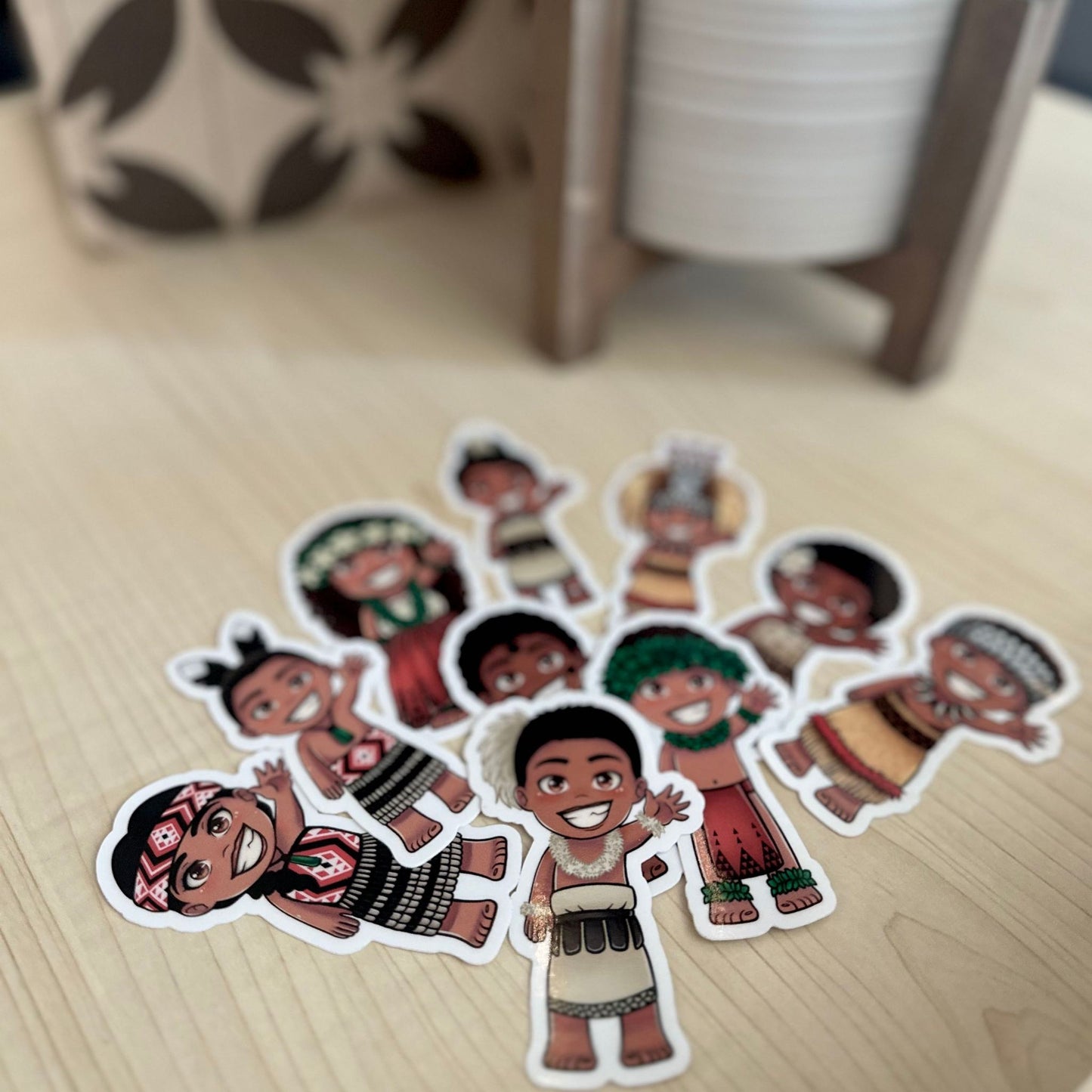Pacific Islander Vinyl Sticker Bundle