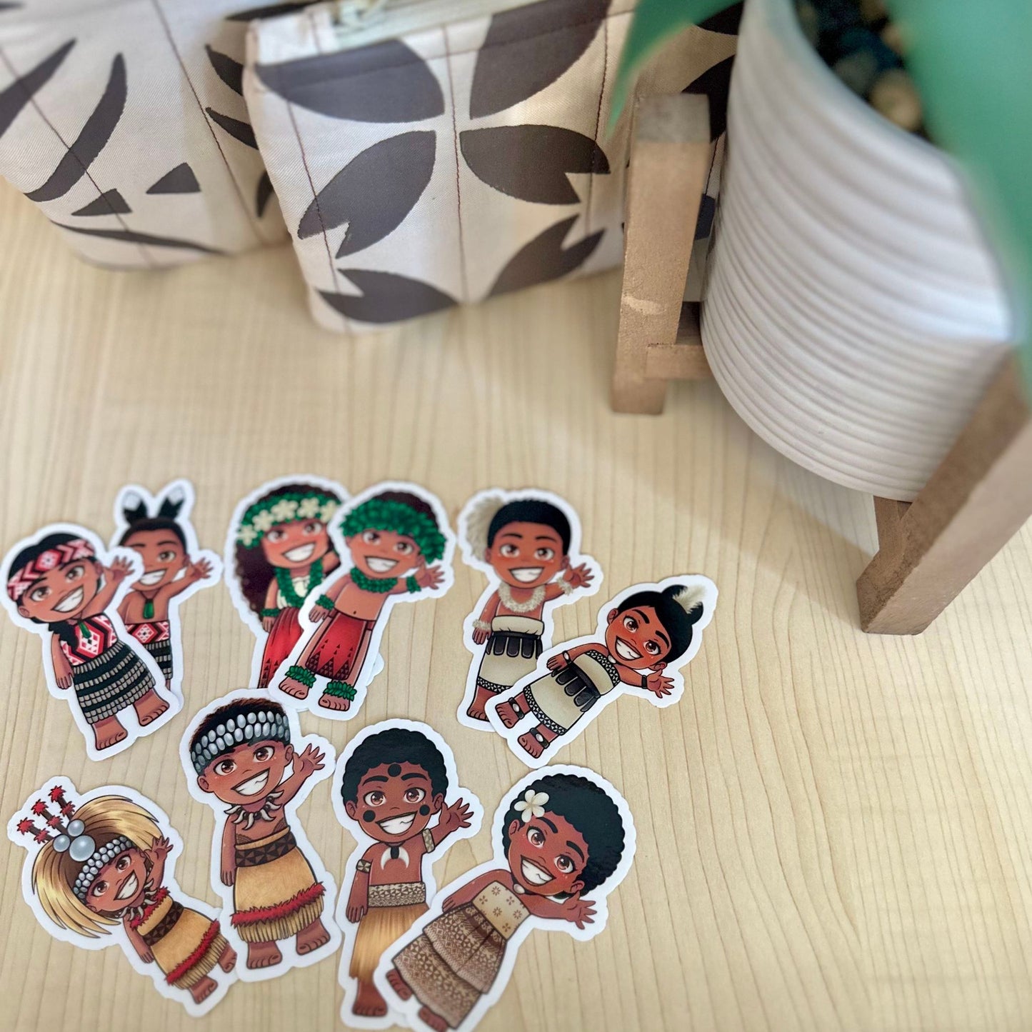 Pacific Islander Vinyl Sticker Bundle