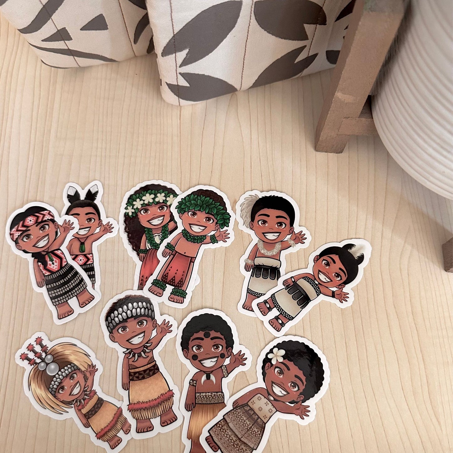 Pacific Islander Vinyl Sticker Bundle