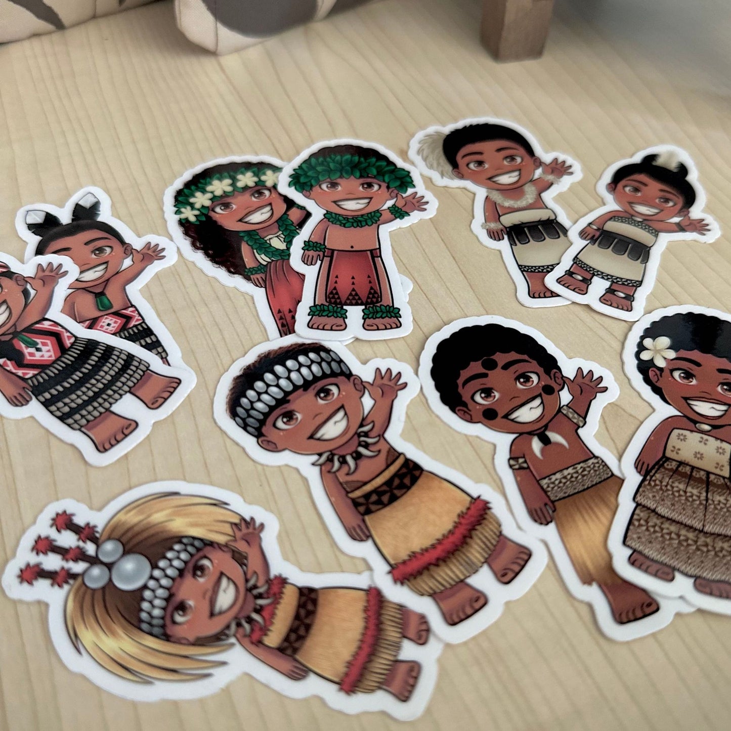 Pacific Islander Vinyl Sticker Bundle